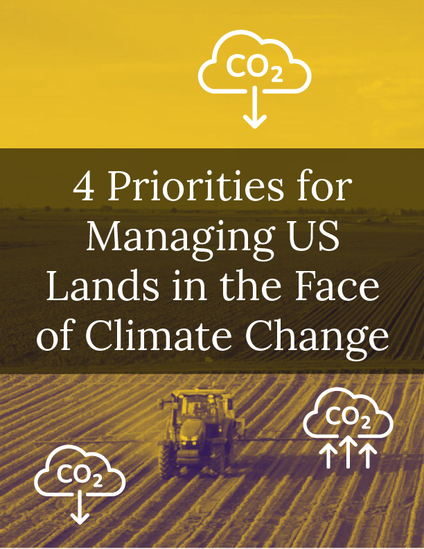 Agricultural land protection is reference in the 4 priorities for managing US lands in the face of climate change in this article.